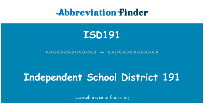 ISD191: מחוז בתי הספר עצמאית 191