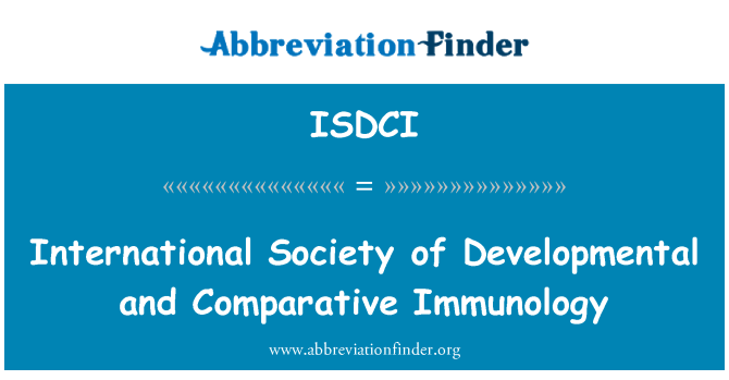 ISDCI: Sosyete entènasyonal la devlòpmantal Comparative Immunologie