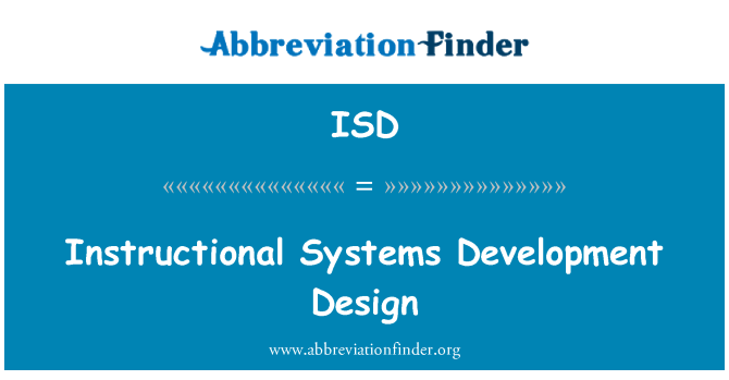 ISD: Hệ thống hướng dẫn phát triển thiết kế