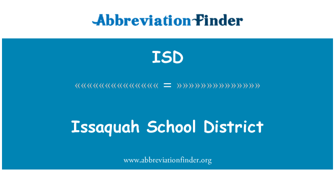 ISD: Issaquah School District