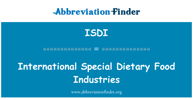 ISDI: Industrias de alimentos dietéticos especiales internacionales