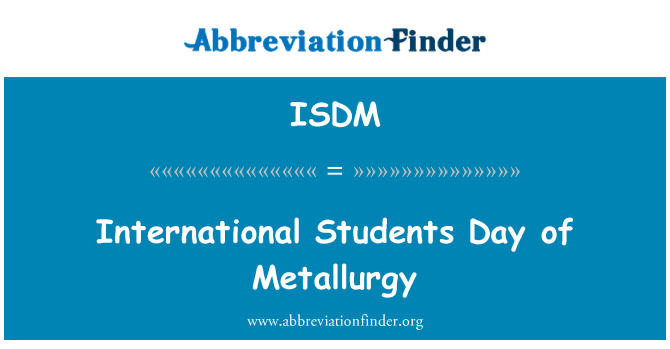 ISDM: Internasjonale studenter dag metallurgi