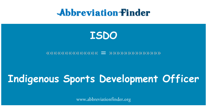 ISDO: Responsable du développement sportif autochtone