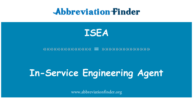 ISEA: Agent en el servei d'Enginyeria