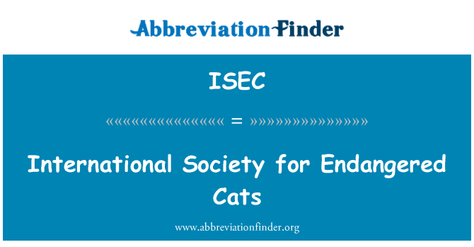 ISEC: International Society for truede katte