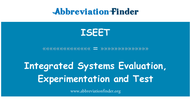 ISEET: Integrované systémy hodnocení, experimentování a Test
