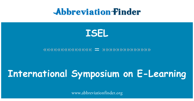 ISEL: Simposium Internasional E-Learning