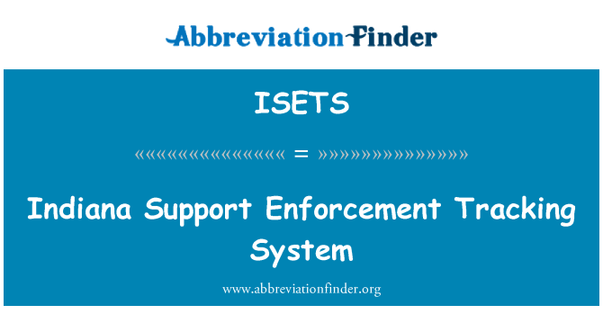 ISETS: ระบบการติดตามการบังคับสนับสนุนอินเดียน่า