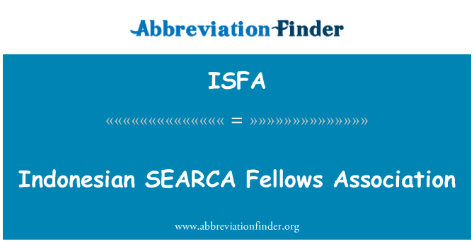 ISFA: Asociaţia de semenii SEARCA Indoneziană