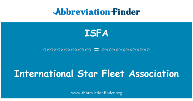 ISFA: Association internationale de flotte Star