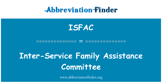 ISFAC: Inter-sèvis fanmi asistans komite