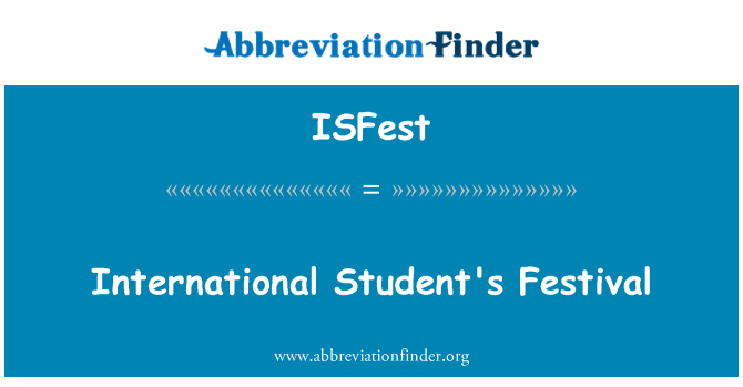 ISFest: Gŵyl myfyrwyr rhyngwladol