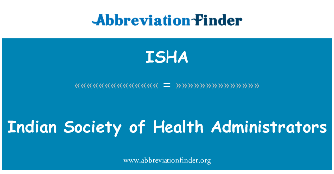 ISHA: 印度社会的健康管理员