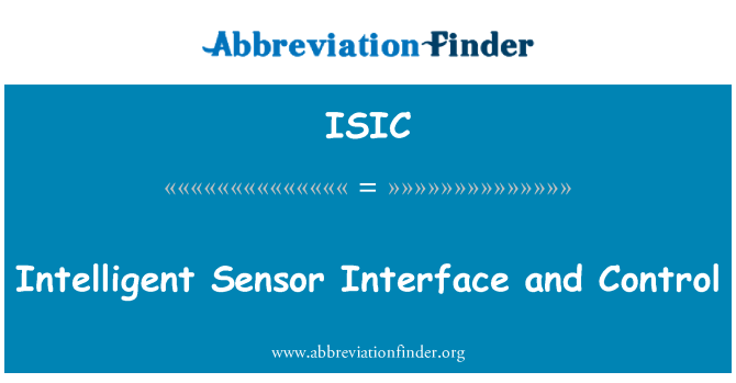 ISIC: Интелигентен сензор интерфейс и контрол