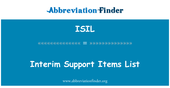 ISIL: Daftar item sementara dukungan