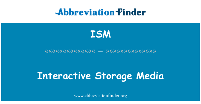 ISM: Interaktive Speichermedien