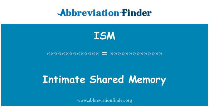 ISM: Intimate Shared Memory