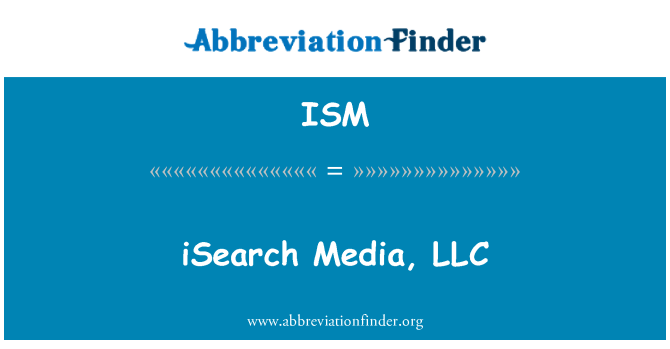 ISM: iSearch สื่อ LLC