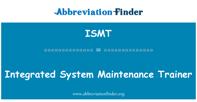 ISMT: Entrenador de manteniment de sistema integrat