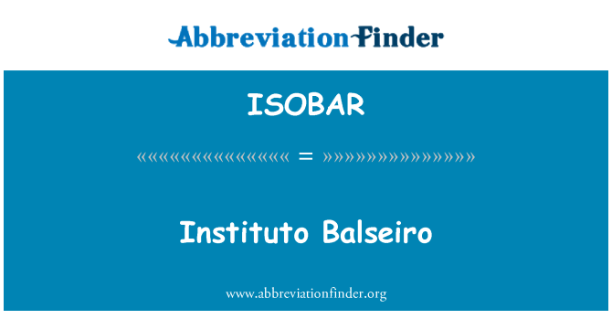 ISOBAR: Instituto Balseiro