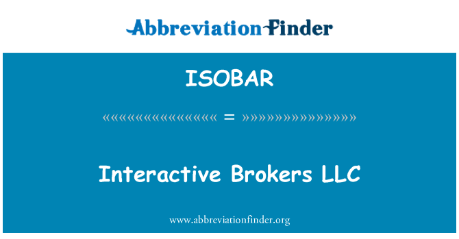 ISOBAR: इंटरैक्टिव दलालों LLC