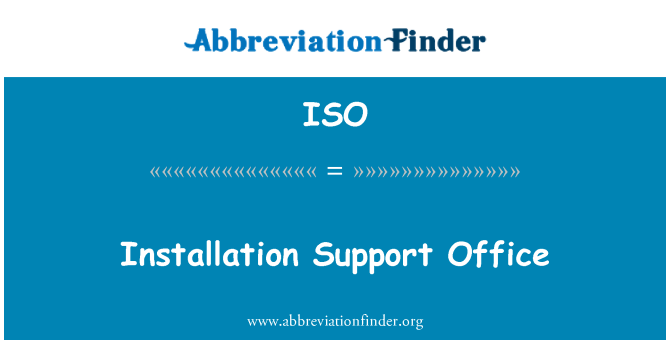 ISO: Enstalasyon sipò biwo