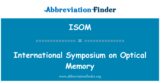 ISOM: Symposium entènasyonal sou bliye ptik