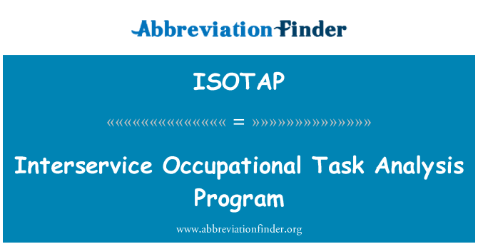 ISOTAP: Teenistustevaheline töötervishoiu ülesandeks analüüsi programm