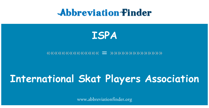 ISPA: International Skat Players Association