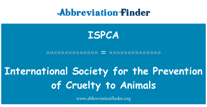 ISPCA: Sosyete entènasyonal pou prevansyon de mechanste pou zannimo y' ap mennen