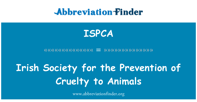 ISPCA: Società irlandese per la prevenzione della crudeltà verso gli animali