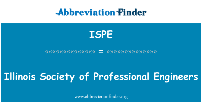 ISPE: Illinois Persatuan jurutera profesional