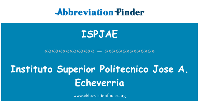 ISPJAE: Instituto Superior Politecnico Jose A. Echeverria