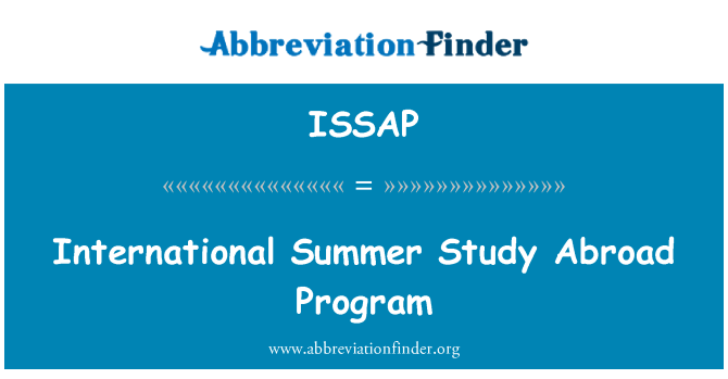 ISSAP: International Summer Study Abroad Program