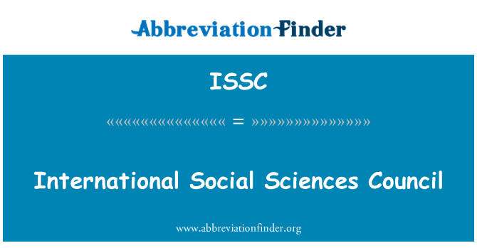 ISSC: 国際社会科学研究評議会