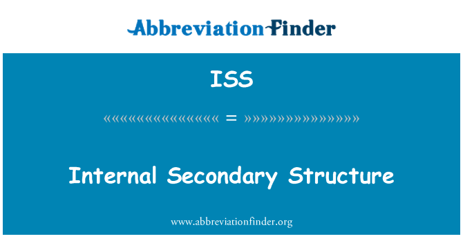 ISS: Structura internă secundară