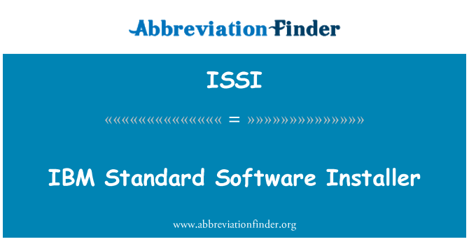 ISSI: Instalační Software IBM Standard