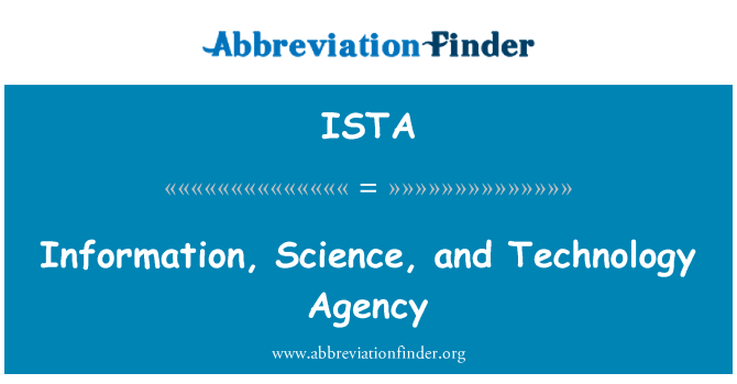 ISTA: Informació, ciència i tecnologia d'Agència