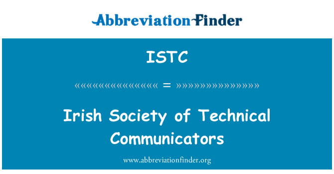 ISTC: Masyarakat Irish penyampai teknikal