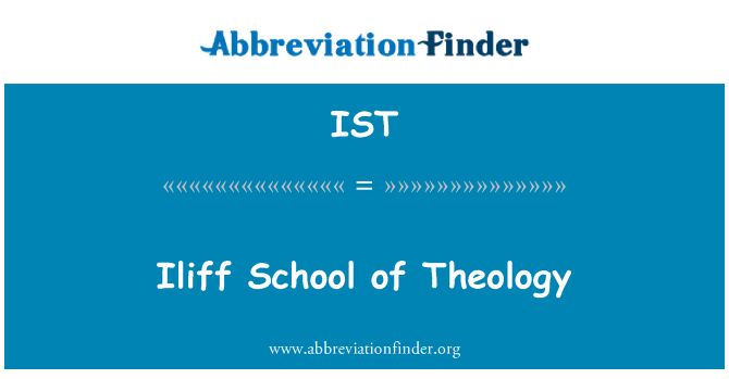 IST: Iliff škola teologie