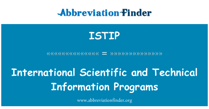 ISTIP: Program Internasional informasi ilmiah dan teknis