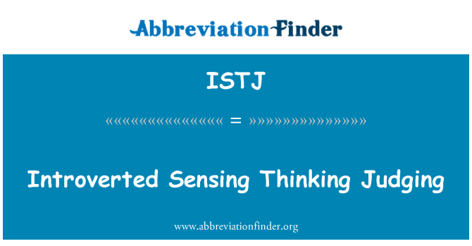 ISTJ: Fase chache panse jijman