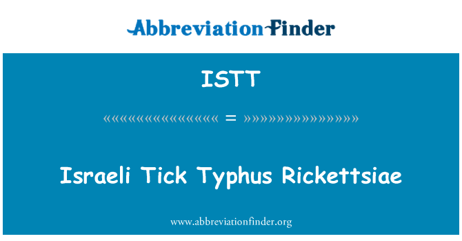 ISTT: Karapat Izraelyen lafyèv tifo Rickettsiae