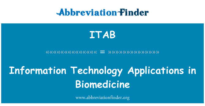 ITAB: Informační technologie aplikace v biomedicíně