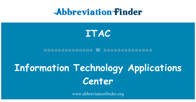ITAC: Information Technology Applications Center