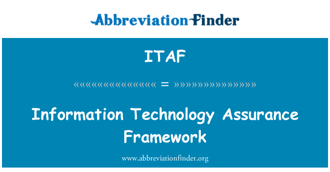 ITAF: 資訊技術保證框架