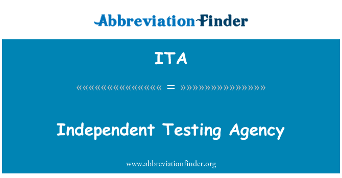 ITA: Aġenzija indipendenti tat-testijiet