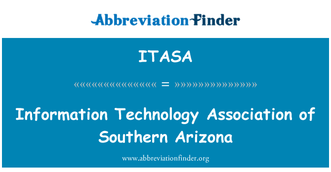 ITASA: Enfòmasyon teknoloji asosiyasyon pati sid Arizona