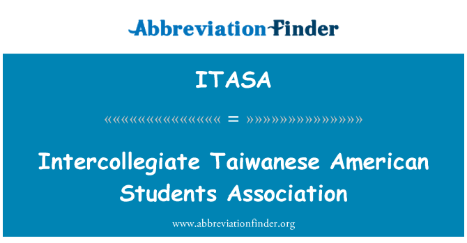 ITASA: Intercollegiate taiwanesischen American Students Association