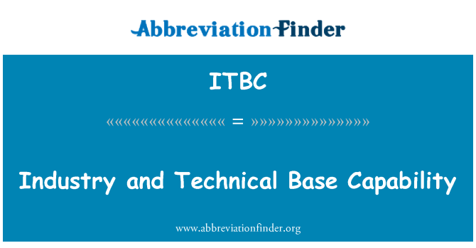 ITBC: Промышленности и технические возможности базы